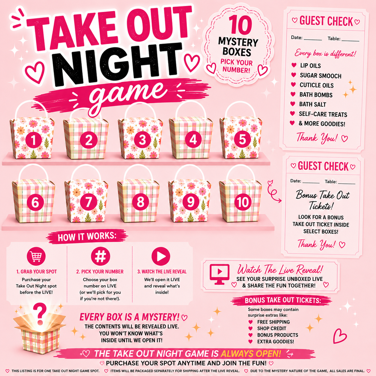 🥡 Take Out Night | LIVE Mystery Self-Care Game